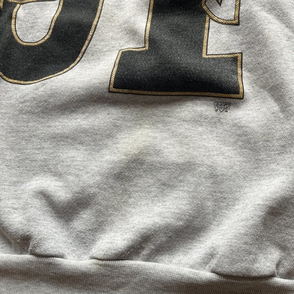 Tultex Made In USA University of Iowa Grey Vintage Pullover (XXL fits XL) - Picture 4 of 11